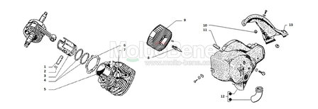 MB1528 Stootrubber Piaggio Ape TM CAR P 195700 Sto&szlig;gummi Rubber engine pare-chocs