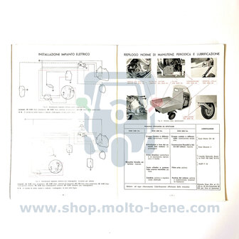 MB1812 Werkplaatshandboek Piaggio Ape 50 prima serie TL1T Workshop manual Werkstatt-Handbuch Manuel d&#039;atelier MANUALE PER 