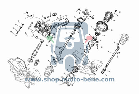 MB2280 Pakking Hevel achteruit Piaggio Ape MP TM CAR P 006708 Gasket Lever Reverse gear Dichtung Hebel R&uuml;ckw&auml;rtsg