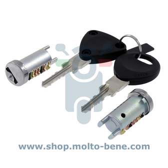 MB2585 Slotenset Piaggio Vespa PK 50 PX 125 150 179292&nbsp;1B000570 Lock Cylinder set Schlossset Jeu de serrures