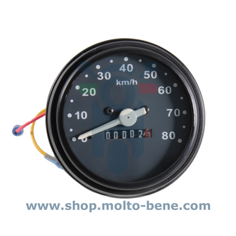 MB2606 178866 179151 Kilometerteller Vespa PK PX 50 S Zwart Odometer Black Schwarz Noir Tachometer Tacho Odom&egrave;tre Piaggi