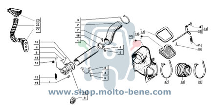 MB2724 Voorruitdefroster Piaggio Ape TM 214550 Windshield defroster Scheibenentfroster D&eacute;givreur de pare-brise