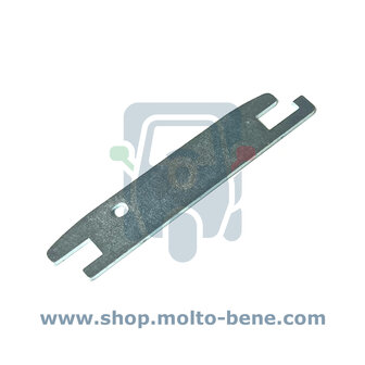 MB2827 Stut remtrommel achter Piaggio Ape 50 EU4 Calessino B003012 rear brake shoe spacer Distanzst&uuml;ck Bremsbacke hinter entre