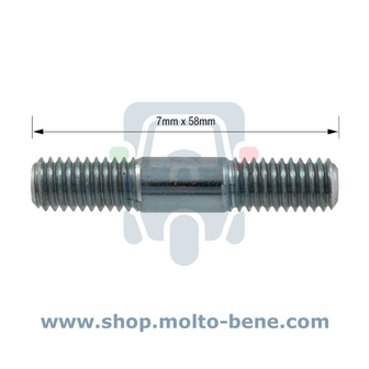 MB2921 Piaggio Ape 50 Vespa 004515 Tapeind M7 Cilinder Carter Stud Cylinder Crankcase Bolzen Zylinder Kurbelgeh&auml;use