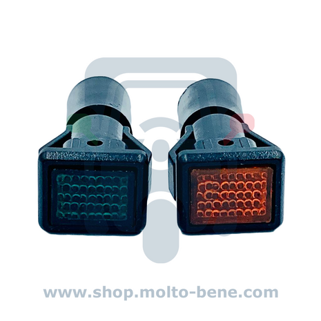 MB1077 Indicatielampjes Groen en Oranje Piaggio Ape TM P50 213417 Indicator lights green and orange Indicator lights green and 