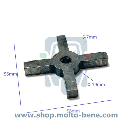 MB2367 Kruisstuk versnelling 3+4 Piaggio Ape TM CAR P 2215696 Cross piece gear Schaltkreuz Getriebe Traverse de transmission