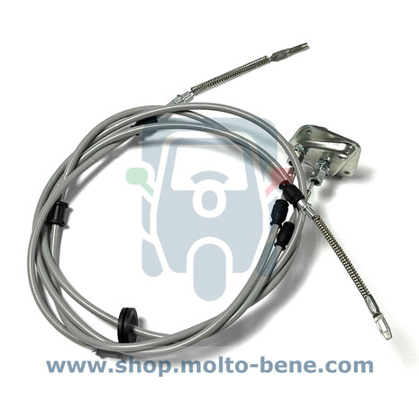 MB2503 Handremkabel Handbrake cable 128510 Piaggio Ape CAR P2 P3 Seilzug Handbremse Câble de frein à main