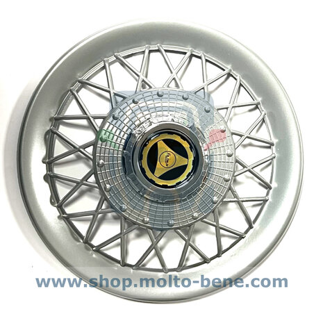 MB2554 Enjoliveur Piaggio Ape Vespa 50 Radkappe Hubcap WieldopSpaakvelg Grijs Spoke rim grey Speichenfelge grau gris