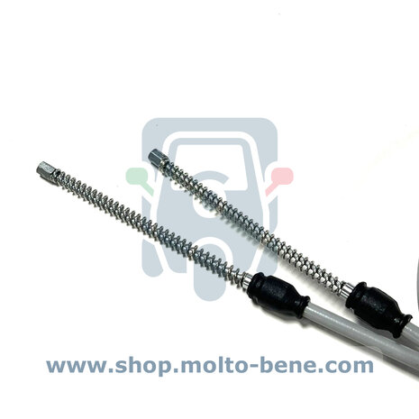 MB2675 Handremkabel Piaggio Ape 50 EURO 4 1E003115 Handbrake cable Seilzug Handbremse Câble de frein à main