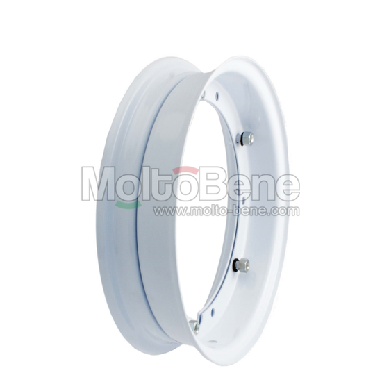 Velg 3.50-10 Piaggio Ape 50 Rim Felge Jante Wit white blanc Wei&szlig; 2497595