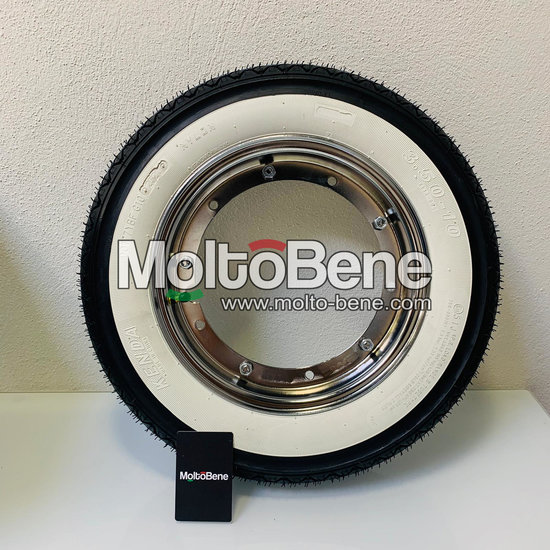 Velg 3.50-10 Piaggio Ape 50 Rim Felge Jante Chrome Chrom 2497595