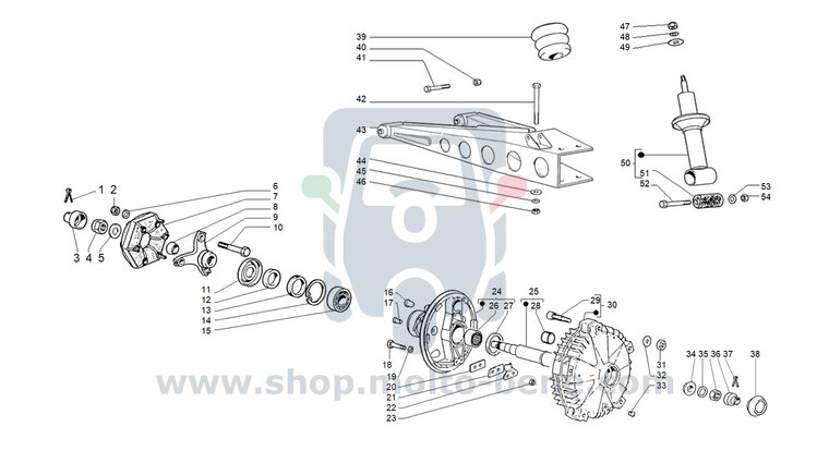 MB1850 Borgring Piaggio Ape TM 703 601 175493 Sicherheitsring Retaining ring anneau de s&eacute;curit&eacute;