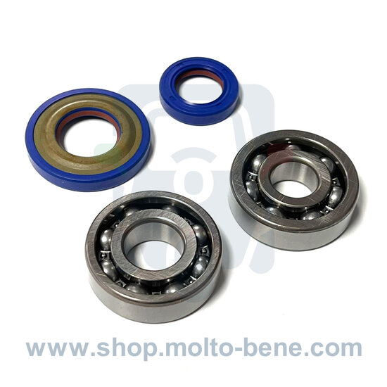MB0048 Krukas lagers en keerringen Piaggio Ape 50 Vespa PK 282.0006 Polini Racing Crankshaft bearings and seals Kurbelwellenlag