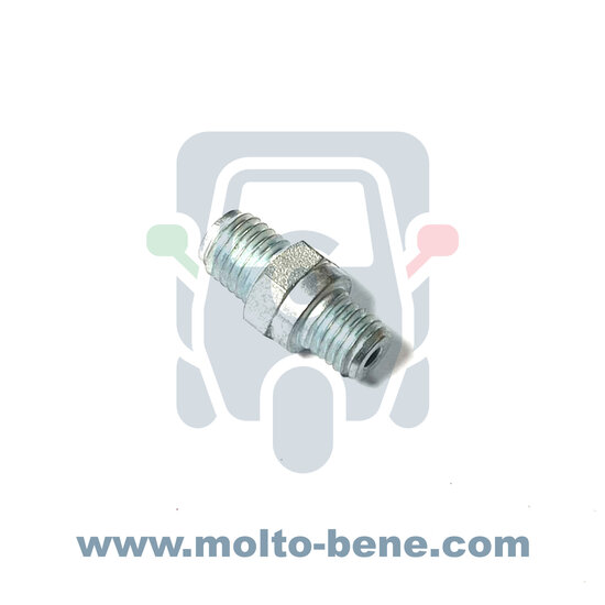MB0076 Oliepersslang nippel Piaggio Ape TM P 703 602 CAR P2 P3 221140 Oil hose nipple &Ouml;lschlauch Nippel Durite d&#039;huile ma