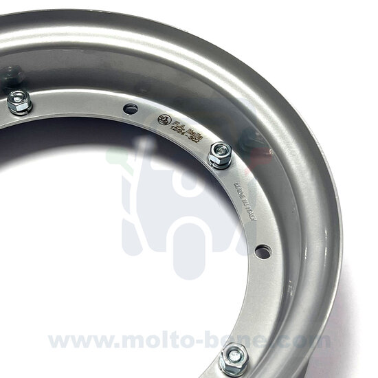 MB0100 Velg mat Piaggio Ape 50 10 X 2.50 1R000423 Rim  Felge Jante Grijs Grey Grau Gris (1)