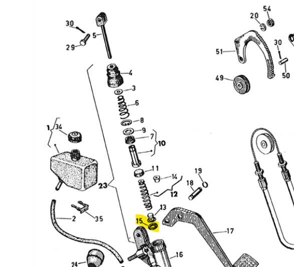 MB0184 Hoofdremcilinder Cups Rubber Machette Piaggio Ape P 501 601 CAR 183405  Master Cylinder Cups Rubber Hauptbremszylinder G