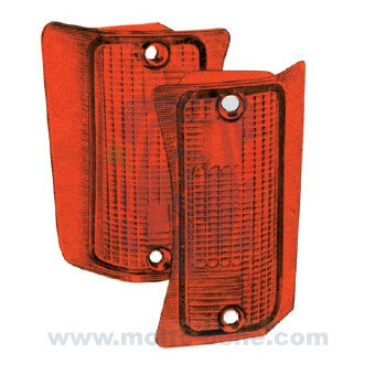 MB0233 Richtingaanwijzer glas set Piaggio Ape Poker CAR MAX 232838 250317 Turn signal glass set Blinkerglas-Set Ensemble de vit