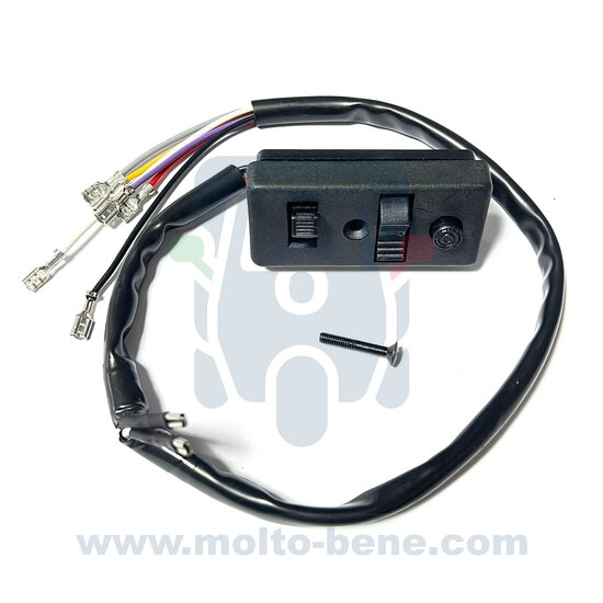 MB0261 Commutateur klaxon d&#039;&eacute;clairage Piaggio Ape 50 TL3T 214143 Licht Hupe Schalter Light Horn Switch Schakelaar