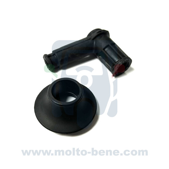 MB0360 Bougie connector afdichtingskap Polini 246.025 Piaggio Ape Vespa 50 Spark plug connector sealing cap Z&uuml;ndkerzenst