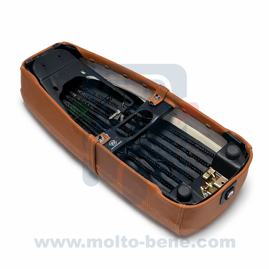 MB0383 Zadel Vespa PK 50 XL Bruin Brown Buddyseat Saddle Braun Sitzbank Selle biplace Brun 2477654&nbsp;&nbsp;SE1060 Brown 