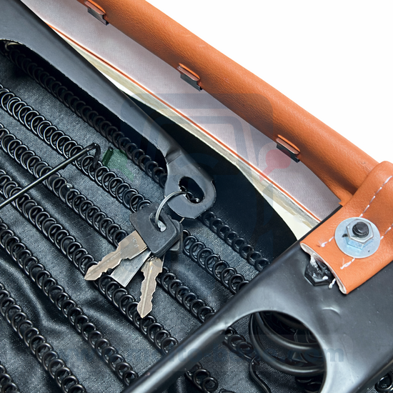 MB0383 Zadel Vespa PK 50 XL Bruin Brown Buddyseat Saddle Braun Sitzbank Selle biplace Brun 2477654&nbsp;&nbsp;SE1060 Brown 