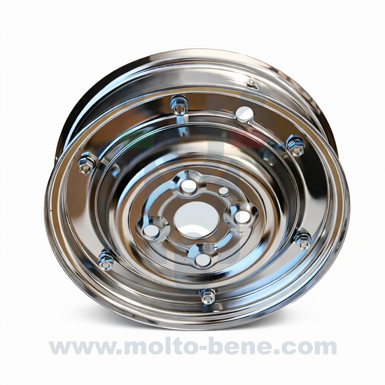 MB0404 Velg 1.80x9 Vespa V 50 N L R 1.80x9 098012 70971 70975 Piaggio V5A1T Felge Rim Jante V50 cerchione 9 inch Choom Chrome C