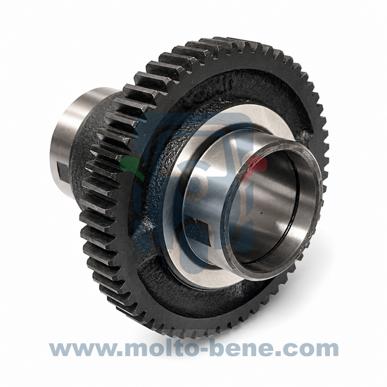 MB0443 Hoofdtandwiel Differentieel Z57 Piaggio Ape 50 Main gear Hauptzahnrad Differential Pignon principal Diff&eacute;rentiel 