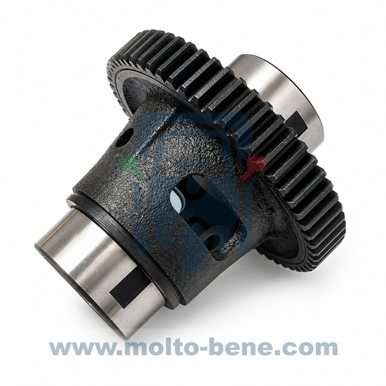 MB0443 Hoofdtandwiel Differentieel Z57 Piaggio Ape 50 Main gear Hauptzahnrad Differential Pignon principal Diff&eacute;rentiel 