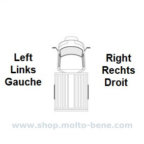 MB0324 Spiegel Rechts Piaggio Ape Calessino 200 E4 1e002647 Exterior mirror right Au&szlig;enspiegel Rechts R&eacute;troviseur