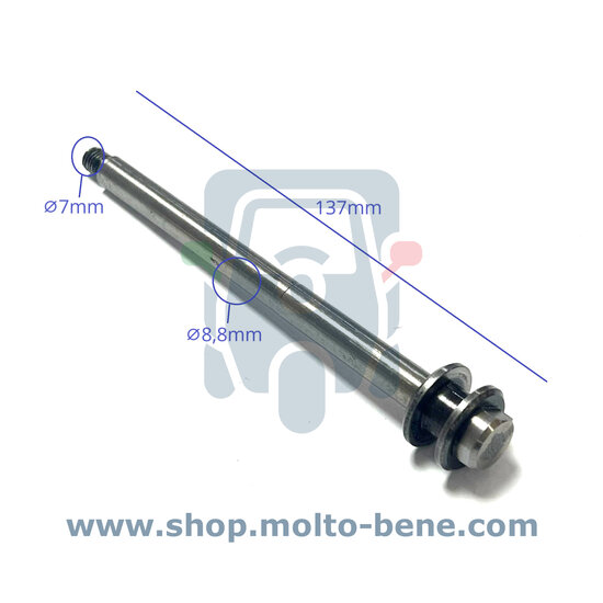 MB2370 Verbindingsstuk versnelling 3+4 Piaggio Ape TM CAR P 8492204 Connecting piece gear Zugstift Getriebe Pi&egrave;ce de con