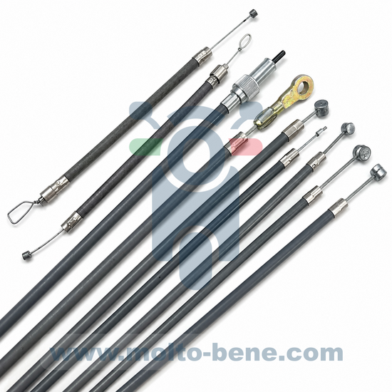 MB0597 Kabelset Vespa V50 50 90 125 Piaggio Seilzugkit Cable Kit kit de tirage de c&acirc;ble Special L N R 62125