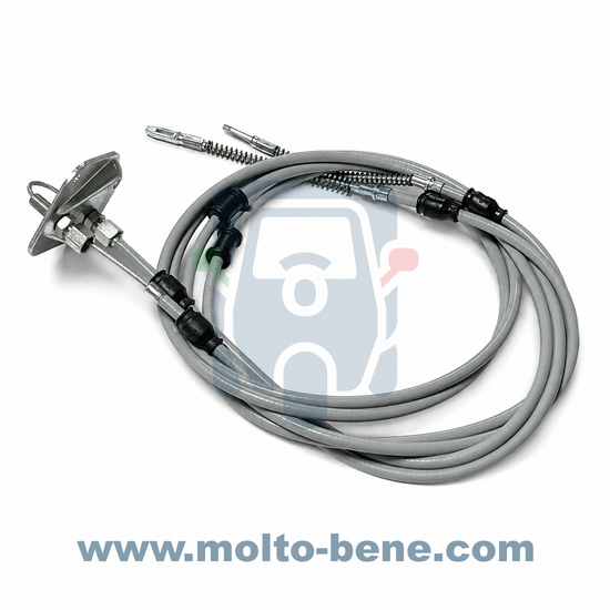 MB0602 Handremkabel Piaggio Ape Poker 265285 Handbrake cable Seilzug Handbremse C&acirc;ble de frein &agrave; main Benzin Dies