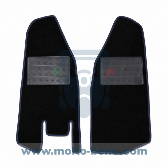 MB0605 Vloermatten Piaggio Ape 50 Automatten Tapis de sol Fu&szlig;matten Automatten Floor mats Car mats Blauw Blau Blue Bleu 