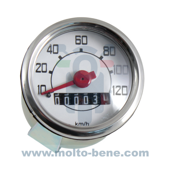 MB0691 Kilometerteller Odometer Tachometer Odom&egrave;tre Vespa V50 50 L N R S Special 120 kmh Piaggio 190743