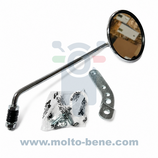 MB0700 Vintage Spiegel Rond Chroom Vespa 50 90 125 Rechts Mirror Round Chrome Right Rund Chrom R&eacute;troviseur Rond Chrome V