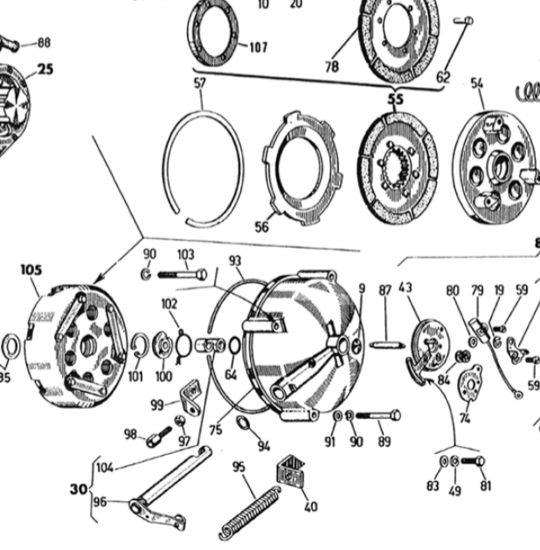 MB0714 Aandrijfas ontsteking Piaggio Ape MP P 501 601 1131845&nbsp;Pin shaft ignition Stift antrieb z&uuml;ndung Allumage &amp;