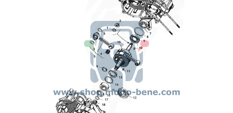 MB1165 Krukas Vliegwiel Spie Piaggio Ape MP TM CAR 000097 Key Flywheel Crankshaft Keil Kurbelwelle Schwungrad Clavette Vilebreq