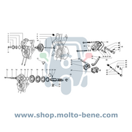 MB2371 Borgring Versnellingsbak Piaggio Ape 50 MP CAR TM P 009101 Getriebe Sicherungsring Gearbox retaining ring Bague de reten