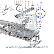 Rubber motor ophaning Piaggio Ape CAR MP P 144506 Motord&auml;mpfungsgummi Support moteur caoutchouc engine suspension