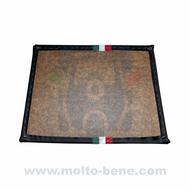 MB0380 Rugleuning Zwart Piaggio Ape 50 Italiaanse vlag Backrest Black Italian flag Italienische Flagge R&uuml;ckenlehne Schwa
