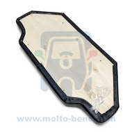 MB0381 Zitting Zwart Piaggio Ape 50 Italiaanse vlag Seat Black Italian flag Italienische Flagge Sitzbank Schwarz Si&egrave;ge Noir dr