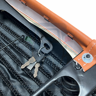 MB0383 Zadel Vespa PK 50 XL Bruin Brown Buddyseat Saddle Braun Sitzbank Selle biplace Brun 2477654&nbsp;&nbsp;SE1060 Brown 