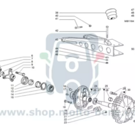 Kogellager Achteras Piaggio Ape TM MP CAR