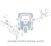 MB0522 Drukveer stuurhuis Piaggio Ape TM Volante 179929 Compression spring Steering housing Druckfeder des Lenkgeh&auml;uses 