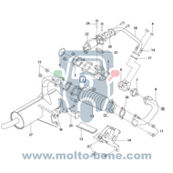 MB0527 Uitlaatpakking Piaggio Ape Classic 400 E4 E10S070002 Exhaust gasket Auspuffdichtung Joint d'&eacute;chappement