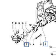MB0531 Pakkingsring Brandstofpomp Gasket ring Fuel pump Dichtungsring Kraftstoffpumpe Joint Pompe &agrave; carburant Piaggio Ap