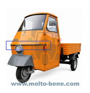 MB0539 Sierlijst cabine Piaggio Ape 50 Prima Serie TL1T TL2T TL3T 119642 Cabin trim Zierleisten Vorderseite der Kabine Garnitur