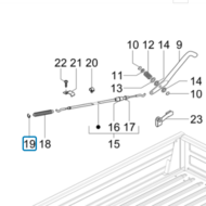 MB0629 Circlip Sicherungsring Achteruit Kabel Reverse Cable R&uuml;ckw&auml;rtskabel C&acirc;ble invers&eacute; Piaggio Ap
