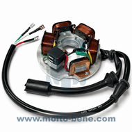 MB0667 Dynamo Stator Piaggio Ape 50 connector 3 Stator Z&uuml;ndung Stator Z&uuml;ndankerplatte Stator allumage 497650