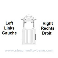 Vintage Spiegel Rond Chroom Vespa 50 90 125 Rechts